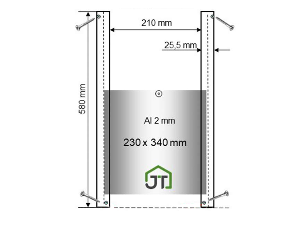 Automatické otevírání kurníku JOSTechnik HK-Bat 23x34 D - přední pohled
