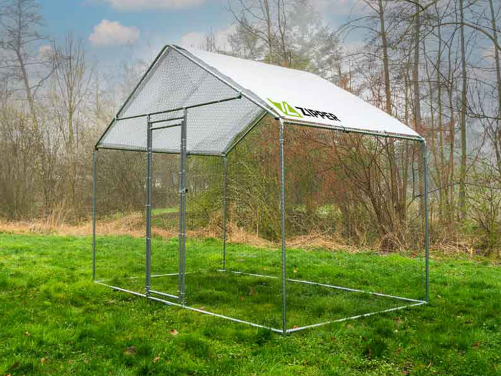 Výběh pro drůbež ZM 3x2x2,45m přední pohled