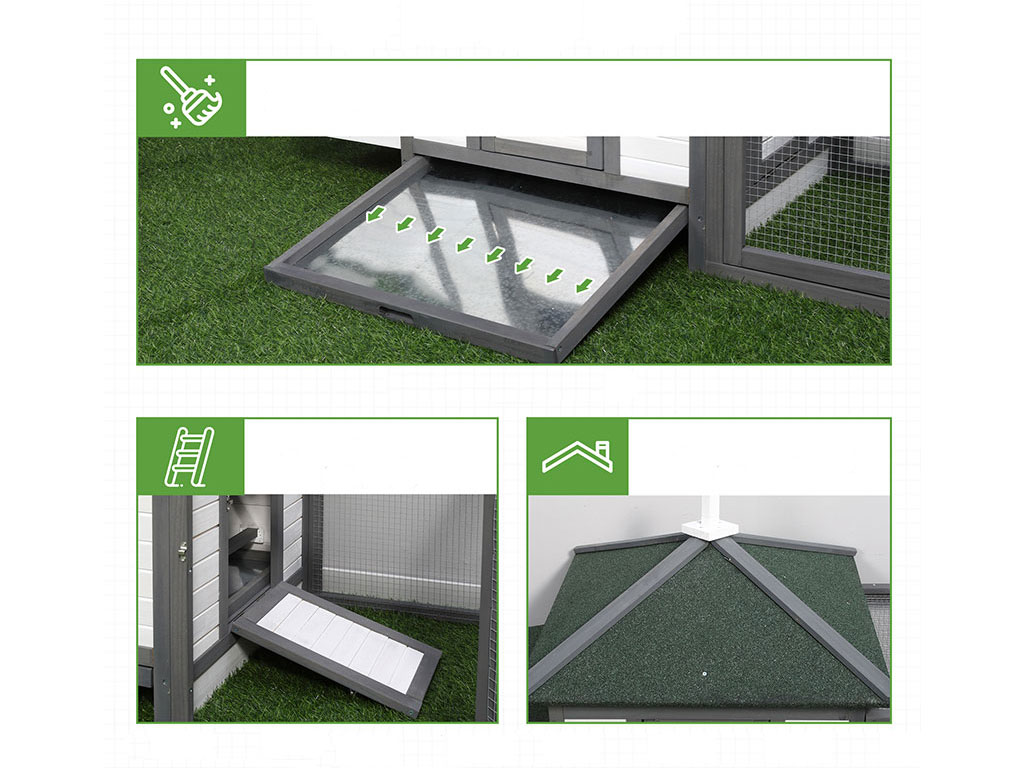 Detail kurníku PAWHUT D51-092GY