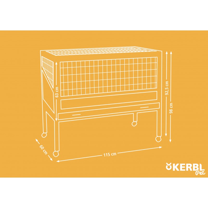 Rozměry klece Indoor Deluxe