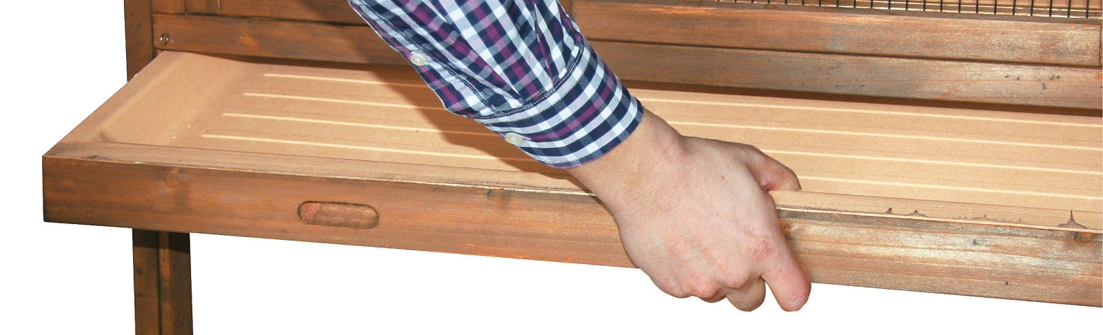 Detail konstrukce králíkárny Appartment Flat