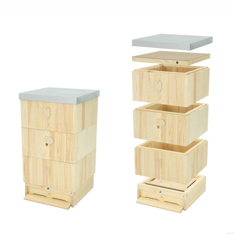 Zateplený úl 39x24 s vysokým dnem - pohled 2