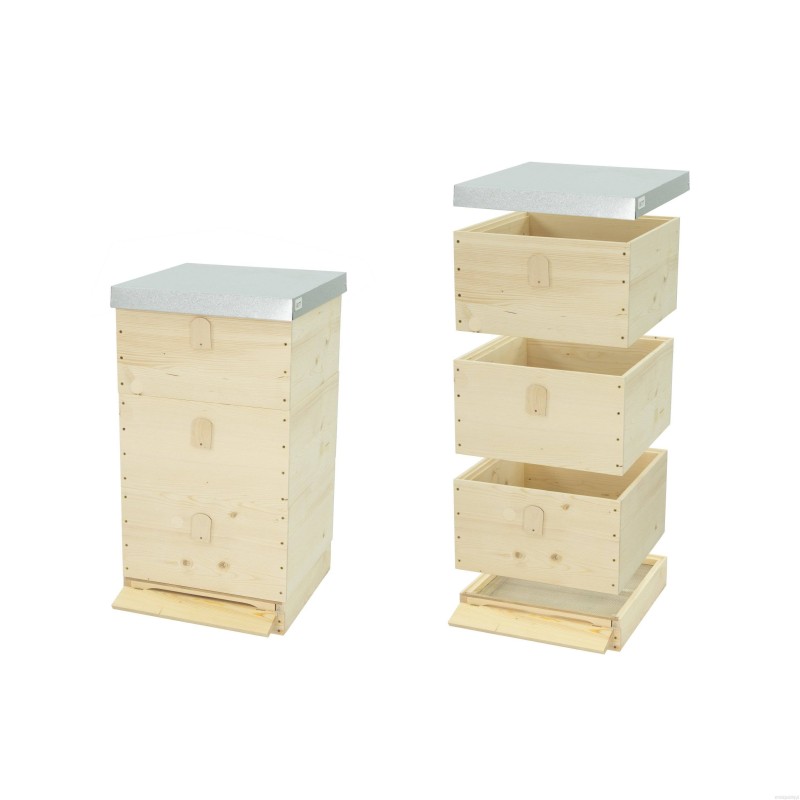 Dřevěný úl 39x24 s nízkým dnem - kompletní sestava