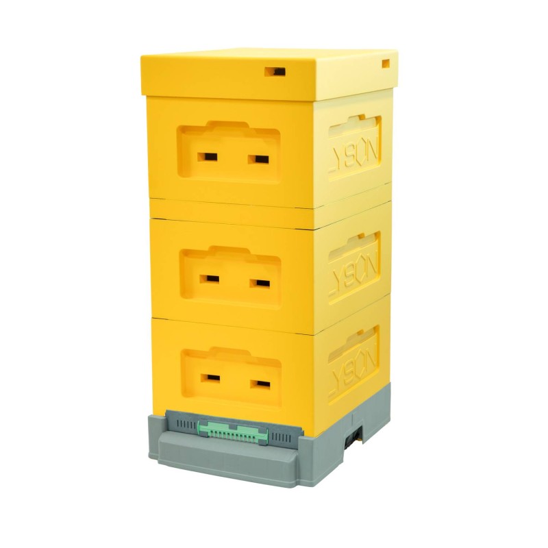 Úl 39x24 žlutý - plastové dno pohled