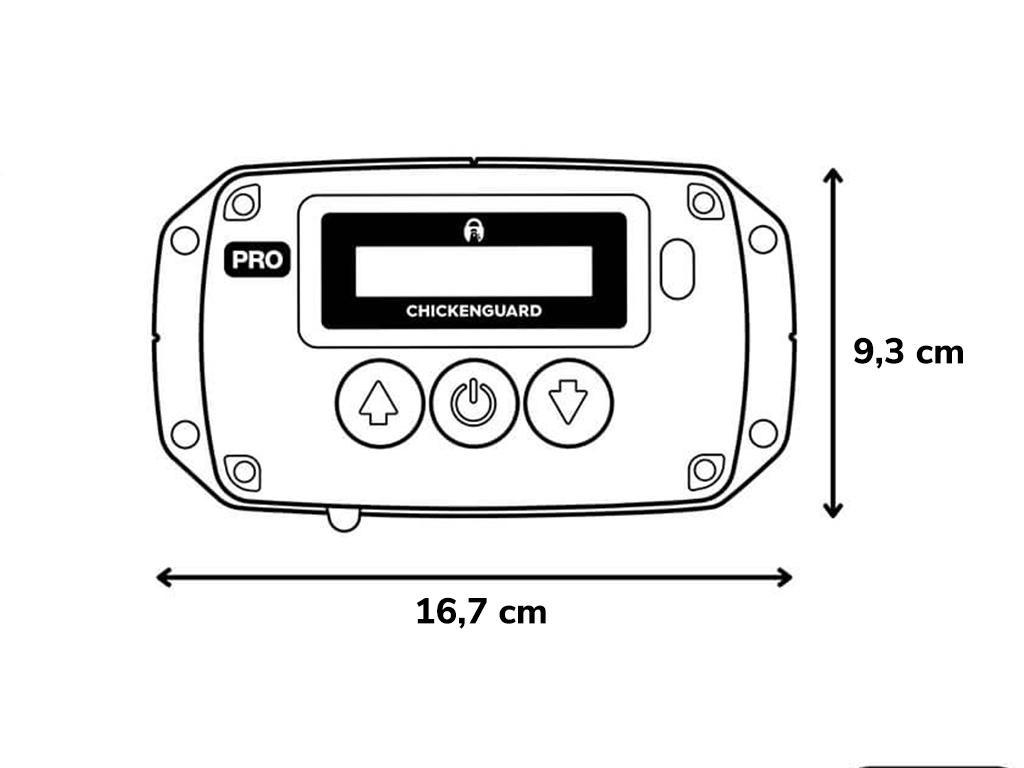 ChickenGuard PRO Solar – detail displeje