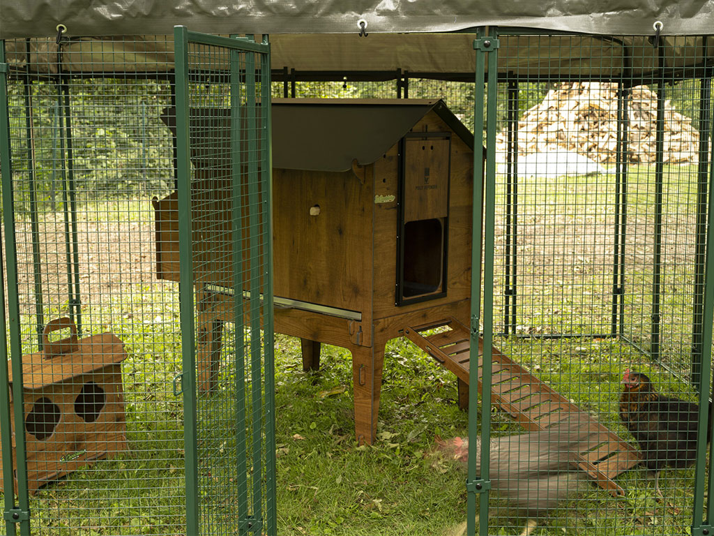 Výběh pro drůbež POLLY RUN – pevná konstrukce a síť