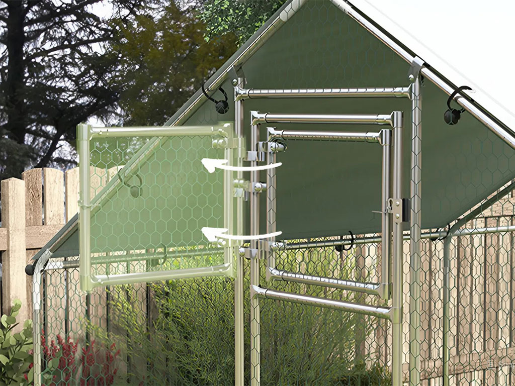 Výběh pro drůbež PAWHUT – detail konstrukce