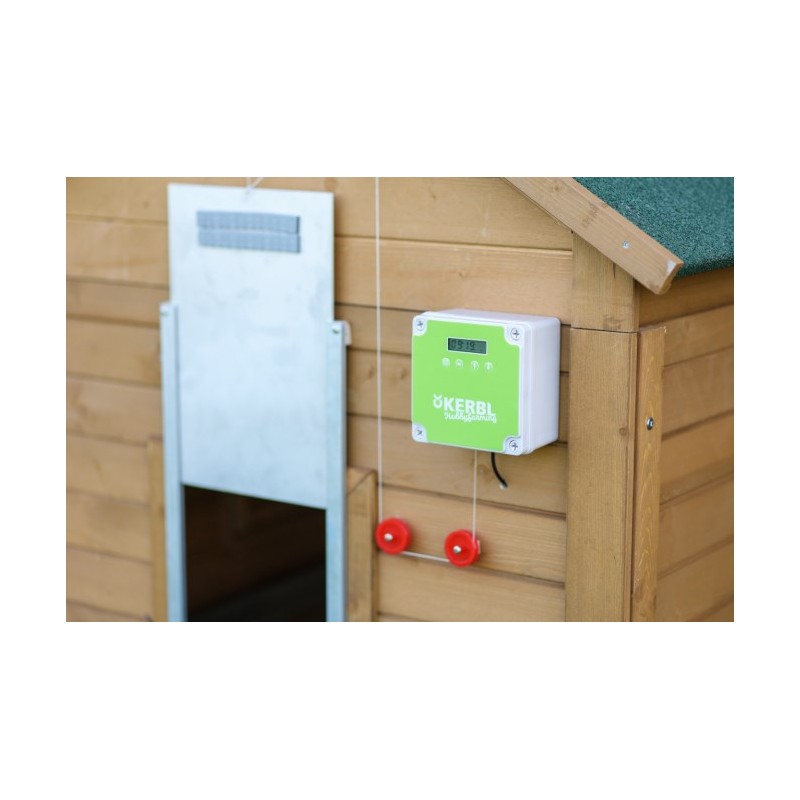 Kerbl automatické otevírání kurníku - instalace